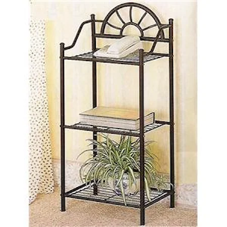 Sunburst Three Shelf Telephone Stand